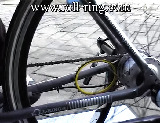 ROLL-RING® Kettenspanner im Fahrrad